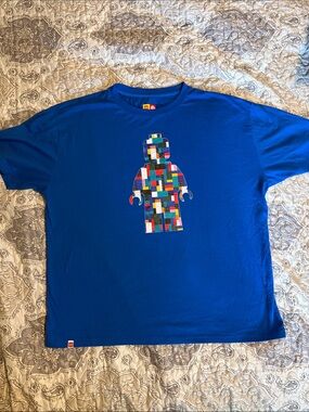 Lego Multicolor Block Minifigure Graphic Tee - sz L